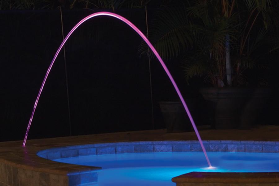 Magic Stream fountain feature installed in a pool