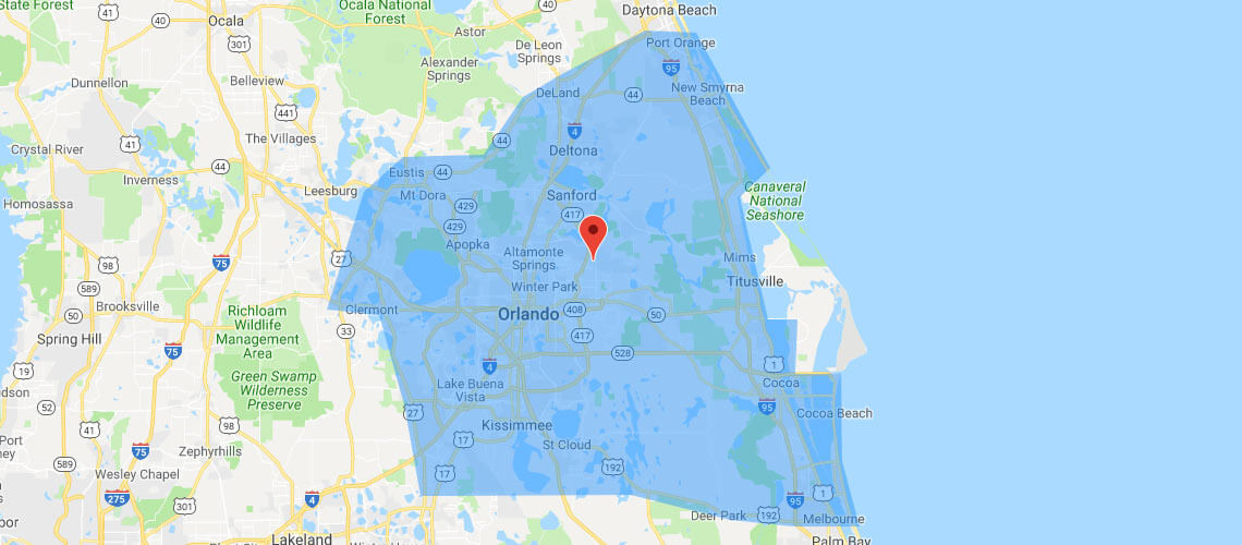 Atlas Pools of Central Florida Service Area
