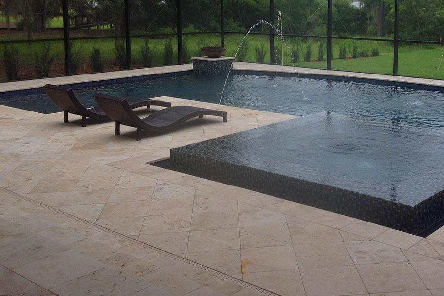 Custom swimming pool patios in the Orlando area